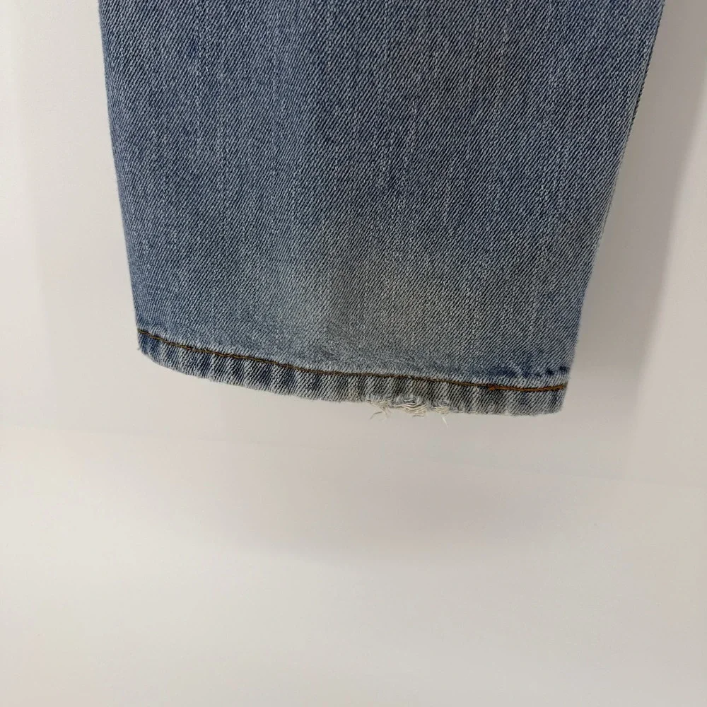 Levi's 505 Regular Fit Jeans Mens 34x32 Light‎ Wash Blue Straight Leg Denim Y2K